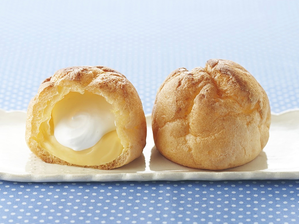 牛乳と卵のカスタード＆ホイップシュー