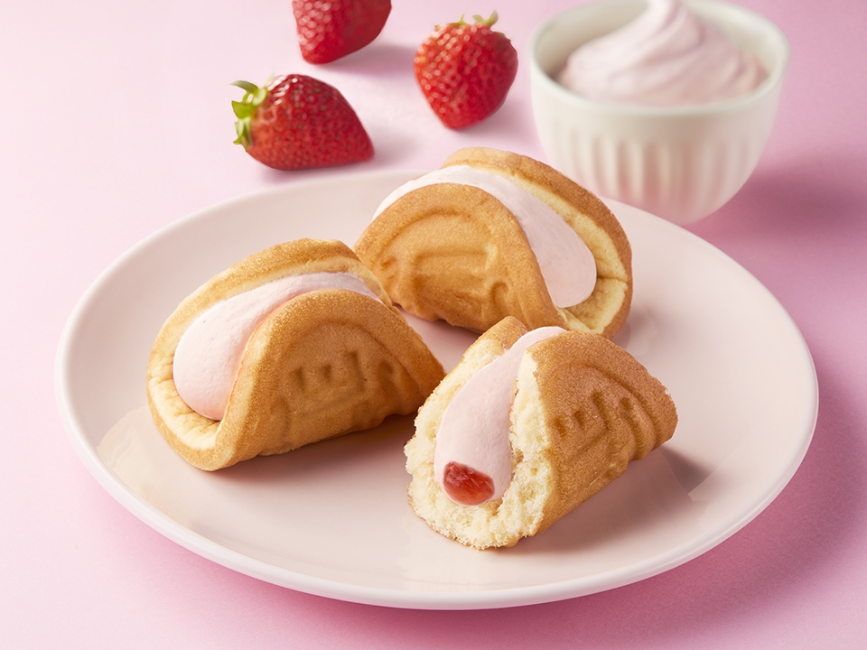 ３Ｐ甘酸っぱい苺のワッフル