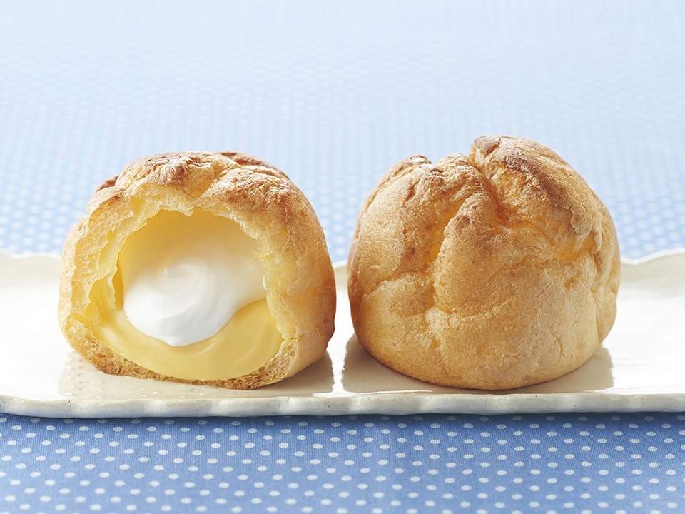 牛乳と卵のカスタード＆ホイップシュー