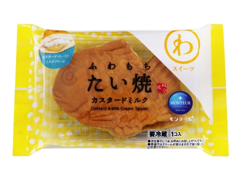 わスイーツ ふわもちたい焼 カスタードミルク 株式会社モンテール