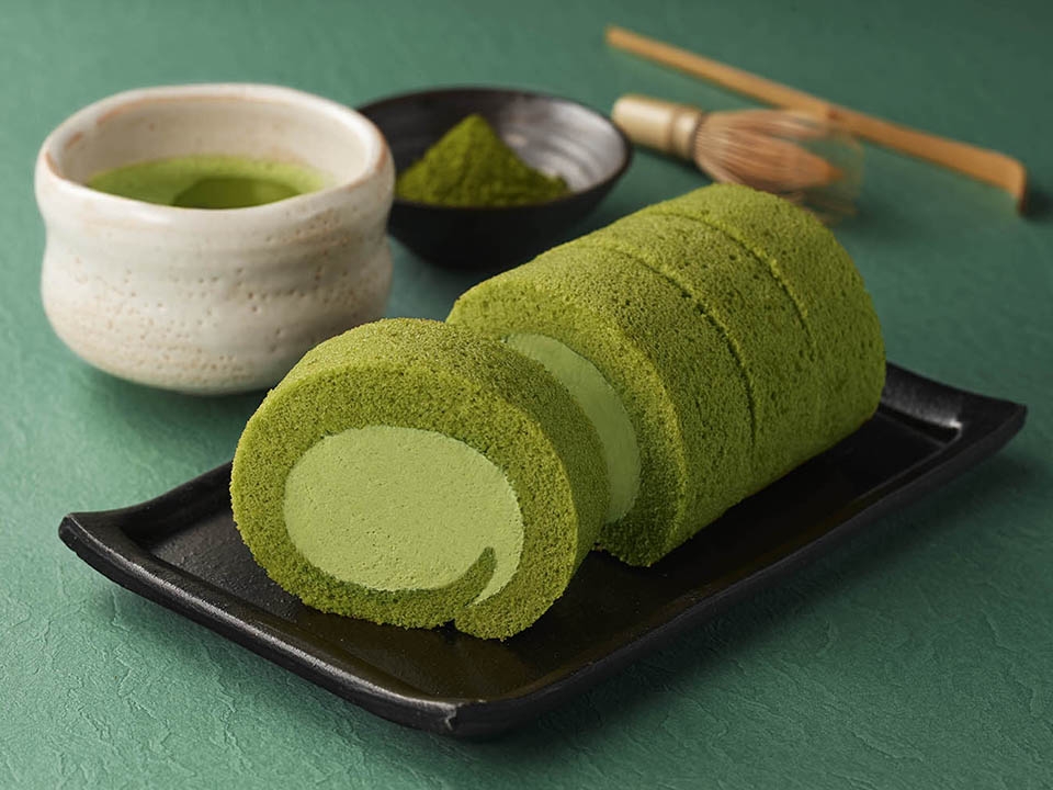 4P濃い抹茶の手巻きロール